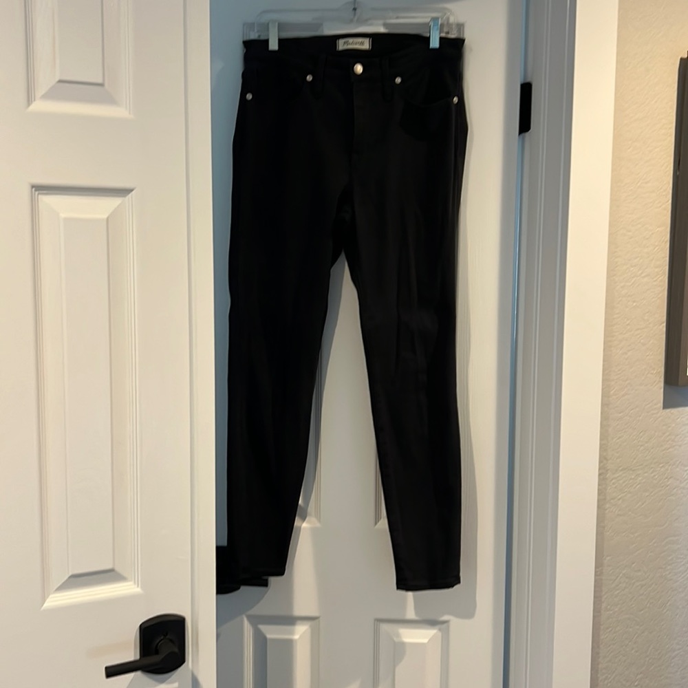 Madewell black jeans. High rise skinny